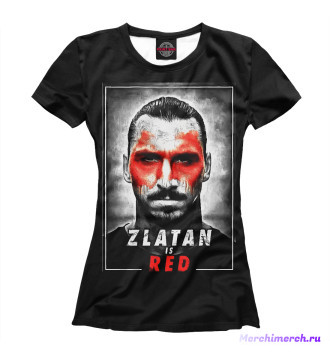 Футболка Zlatan is Red
