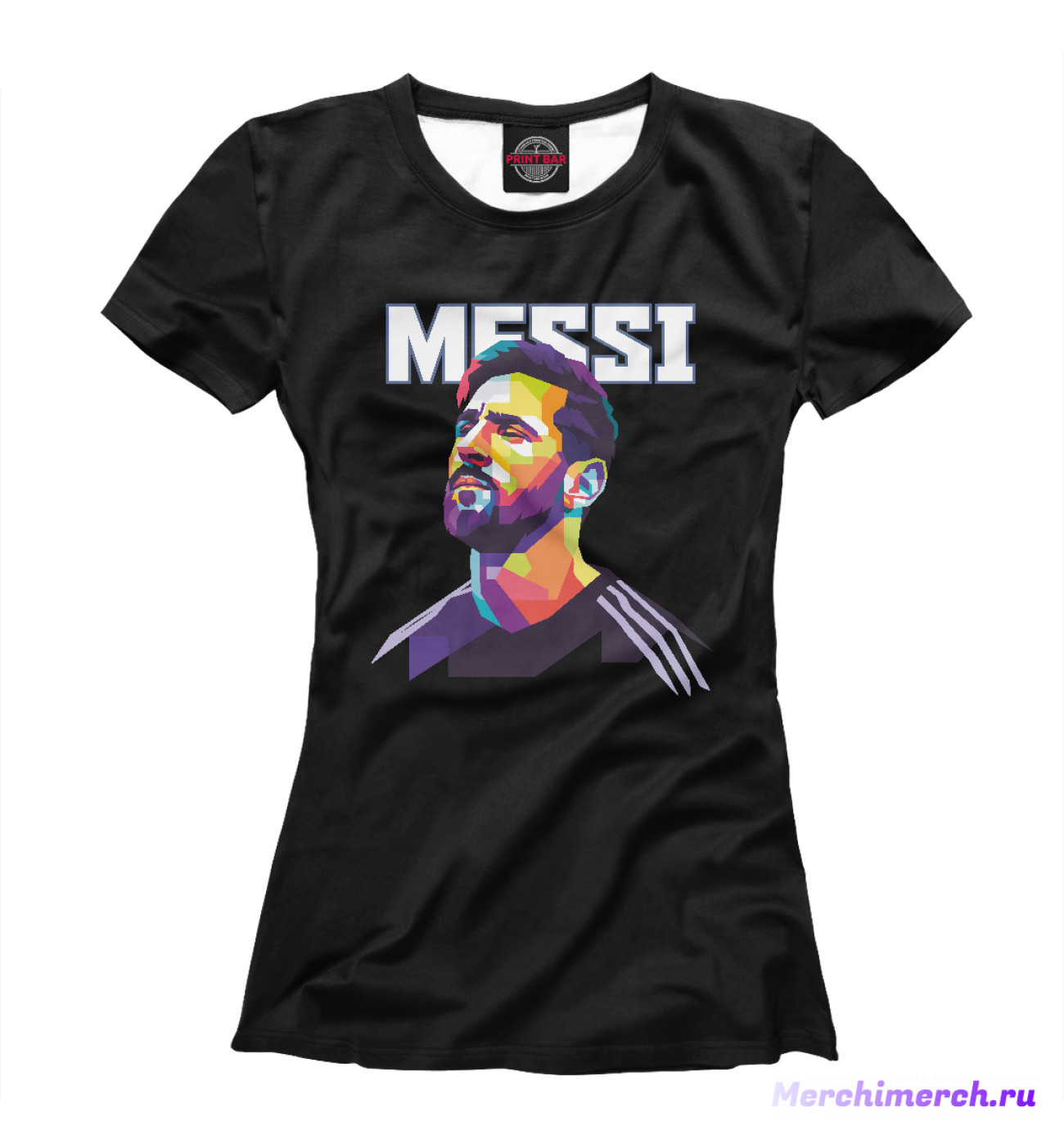 Женская Футболка Messi, артикул: BAR-846095-fut-1