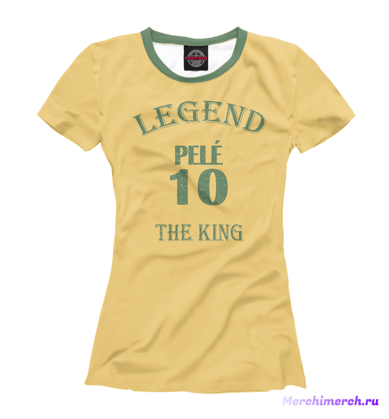 Женская Футболка Pele the king, артикул: FLT-470556-fut-1
